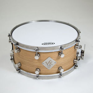 VK Schlagzeug 14 x 6.5 Eiche-Birke Gehäuse Kleine Trommel (NEU)