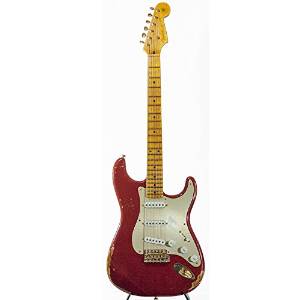 Fender Custom Shop Limited Golden 50s Heavy Relic 1954 Strat Guitar Cimarron Red