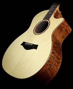 Taylor Custom Shop BTO Grand Auditorium Quilted Sapele Acoustic/Electric Guitar