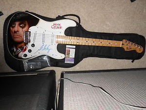 Fender Stratocaster Alice Cooper Airbrush Painted Portrait Signed w/ COA Proof