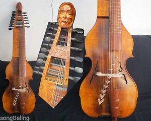 Carved Baroque Style SONG Maestro 6x10 strings 25 1/4 "(641mm) BARYTON