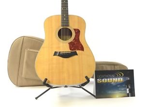 2010 Taylor 210E Dreadnought Acoustic/Electric Guitar - Natural w/ Gig Bag