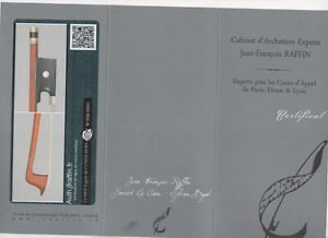 French violin bow Cuniot-Hury - Raffin certified