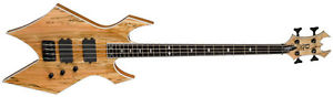 Free Shipping Used B.C.Rich Paolo Gregoletto Signature Warlock 4string PS4WS