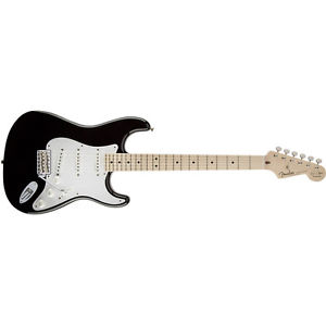 Fender Eric Clapton Stratocaster Electric Guitar Soft V Maple Neck Black + Case