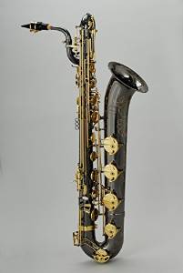 Chateau Professional Handmade Baritone Saxophone VCH-1285BLY2 Black body lacquer key
