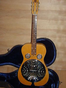 1970's Dobro 60N Round Neck, Maple, Excellent!  Case, Shipped!