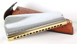 Japan SUZUKI Instrument Tremolo Chromatic Harmonica SCT-128 16 Hole Brand New