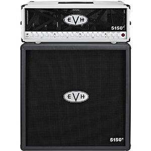 EVH 5150 III 100W Guitar Tube Head Ivory with 5150 III 412 Guitar Cab Black