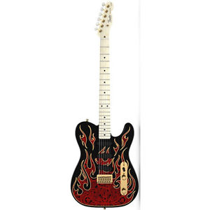 Fender USA James Burton Telecaster Upgrade (Red Paisley Flames) New