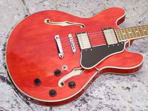 2010's Eastman T386 / Red Semi Hollow Guitar Free Shipping