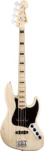 Fender American Deluxe Jazz Electric Bass Guitar, Maple Fretboard, Ash Body - Natural