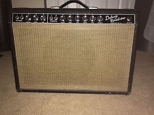 1964 Fender Deluxe Reverb Original Blackface Amplifier Serial No. Ab763