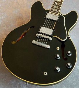 1967 Gibson ES-335 Ebony Semi Hollow Guitar Free Shipping Vintage