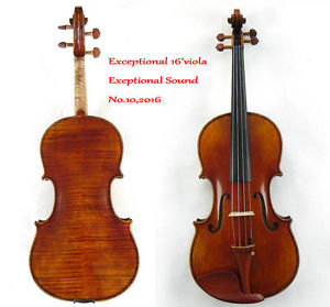 Surprisingly Exceptional Sounding 16'' Viola!Master's Own Work!No.10,2016
