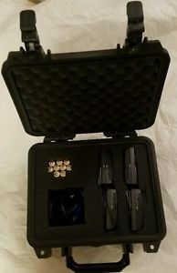 4x Sennheiser G3 EW100 SK100 Wireless Bodypack Transmitter w/ Pelican 1200 Case