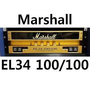 Marshall EL34 100/100 - Valve Power Amp of 2 Channels
