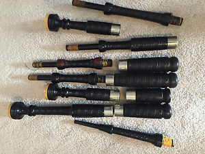 1940s Robertson Button Mount ABW bagpipes