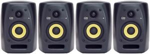 (4) KRK VXT-4 4" Active Near Field Studio Monitor Speakers VXT4