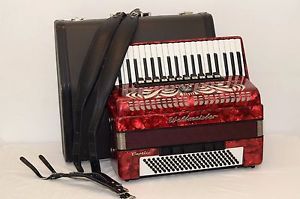 Weltmeister Caprice 120 bass Accordion + Case /AMAZING CONDITION/DHL WORLD WIDE