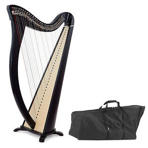Camac 34 string lever harp with Bag & tuning Key