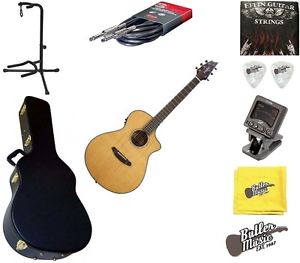Breedlove Pursuit Concert Cedar Top A/E Guitar w/Hardcase, Stand + More!!!