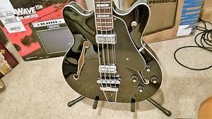 Fender Coronado Semi Hollowbody Electric Bass Guitar In GLOSS BLACK