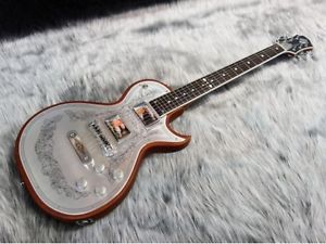 Zemaitis C24MF SIMPLE LEAF Silver  Free shipping Guiter Bass From JAPAN #S295