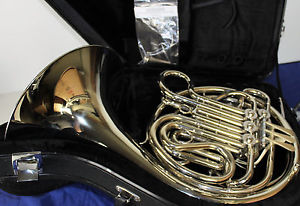 HOLTON FARKAS H179 PROFESSIONAL DOUBLE FRENCH HORN - SOLID NICKEL SILVER W/CASE