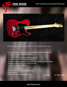 2016 Fender American Standard Telecaster with True Temperament