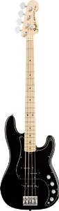 Fender American Deluxe Precision Electric Bass Guitar, Maple Fretboard - Black