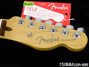 American Fender CHANNEL BOUND Telecaster NECK+ TUNERS Tele USA Compound Rosewood