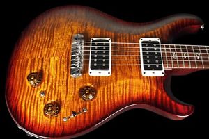 2012 PAUL REED SMITH PRS P-22 FLAME TOP w PIEZO & BIRDS P22 ~ BLACK GOLD WRAP