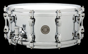 Tama 40th Anniversary Starphonic Steel 14 x 6 snare drum with Quick release lugs