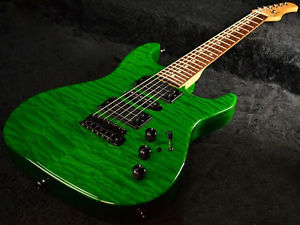 Free Shipping Used Sadowsky NYC NYC Standard S-Style -Transparent Green- 2013