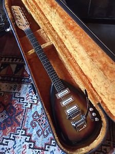 Vintage 1960s VOX Mark XII 12-String Teardrop Electric Guitar - V223 - Sunburst