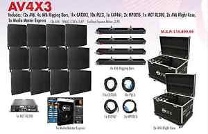 American DJ AV6 System 6mm LED Video Wall 4x3 panel package - COMPLETE