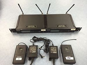 2) Shure SLX wireless system with beltpacks- Free Shipping