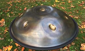 Handpan By OHM Em (E) B C D E F# G B - Free Evatek Case - Handmade In The USA