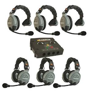 Eartec COMSTAR FLEX Max Series Coaching Intercom System - 6 Person Hands Free Set-Up