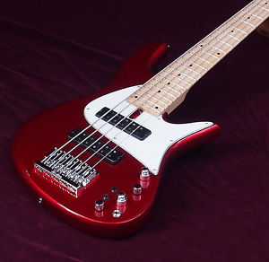Free Shipping New Fodera Emperor 5 Standard Classic Candy Apple Red ElectricBass