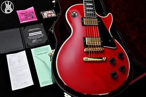 ✯CUSTOM SHOP✯ GIBSON USA Les Paul Custom LTD' Korina ✯Cherry Red + Ebony✯2010✯