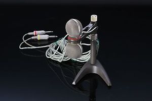 Fisher Vintage Dual Stereo Microphone pr Sennheiser MDS-1 Mics   MDS1 MD409 NICE