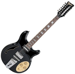 Italia Rimini 12-String Electric Guitar - Black