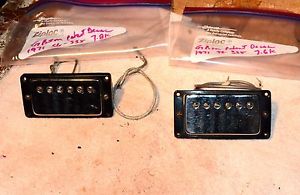 GIBSON PATENT DECAL CHROME  HUMBUCKING PICKUPS 1968 MATCHED LES PAUL ES-335 1971