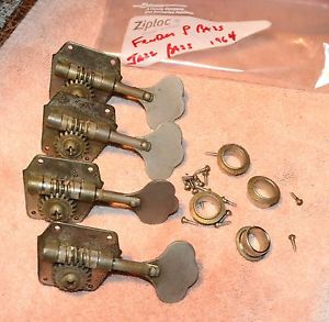 FENDER BASS TUNERS 1964 PRECISION JAZZ BASS 100% ORIGINAL 1958 - 1965 PRE CBS