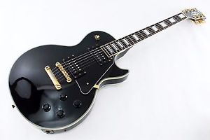 80's Burny RLC-60 Les Paul Custom Electric Guitar  Ref No132783