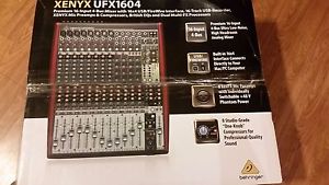 Behringer XENYX UFX1604 studio mixer 16 input british eq usb firewire channel