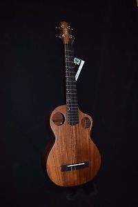 Mele Ukulele Jumbo Tenor Koa Top CA Double Puka 4-String