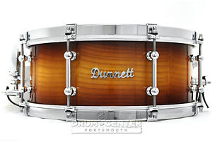 Dunnett Classic MonoPly Milkwood Snare Drum 14x6 Natural Burst